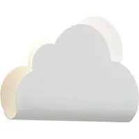 QAZQA Kinder wandlamp wit wolk met zon - Cloudy