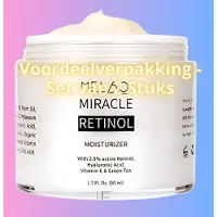 Melao Retinol Dag- en Nachtcrème - Duoverpakking - 2,5% Retinol – Met Vitamine E & Carnosine – Verpakkingsvoordeel 2 stuks - 50 ml - Dagelijkse Huidverzorging - Hydraterend & Herstellend