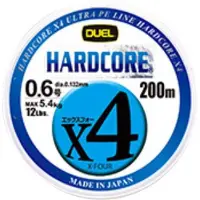 Duel Hardcore X4 Braided Line 200 M Blauw 14 Lbs