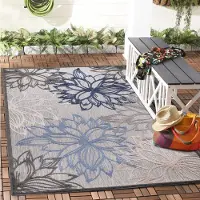 Muratap Binnen en buiten vloerkleed floral outdoor laagpolig tapijt 140x200 cm