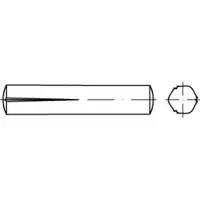 Toolcraft TO-5438907 Conische kerfpaspen 10 mm Staal 25 stuk(s)