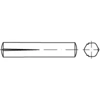 Toolcraft TO-5438862 Conische kerfpaspen 8 mm Staal 100 stuk(s)