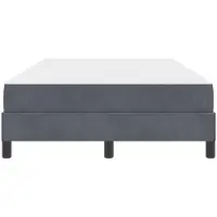 vidaXL Boxspring bed met matras Donkergrijs 120 x 200 cm Stof