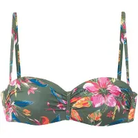 LASCANA Bikinitop blauw / olijfgroen / oranje / pink
