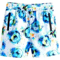 Next Zwemshorts aqua / neongroen / oranje / wit