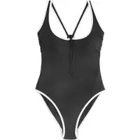 Next Badpak zwart / wit
