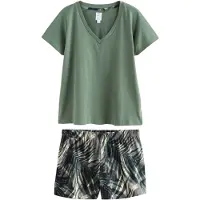 Next Korte pyjama groen / kaki / donkergroen