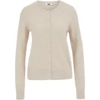 We fashion Gebreid vest greige