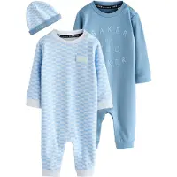 Ted Baker Rompertje/body opaal / pastelblauw