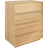 Sweeek - Ladekast houtlook met 4 lades 80cm - kuba
