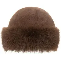 LONGZIMING -Dames Wintermuts van Faux Fur – Muts – Dames wintermuts – Warm & Winddicht – Luxe Fluffy Kunstbont – Bedekt Oren – Geschikt voor Herfst & Winter – Maat 58–60 cm