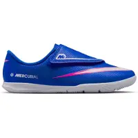 Nike Mercurial Vapor 16 Club Velcro Zaalvoetbalschoenen (IN) Peuters Blauw Wit Felroze