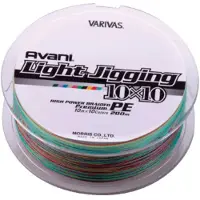 Varivas Avani Light Jigging Pe 10x10 Gevlochten Vislijn 200 M Veelkleurig 0.300 mm