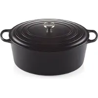 Le Creuset Signature Ovale Braadpan Mat zwart Ø 40 cm 13,9 L