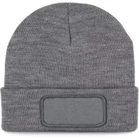 K-Up Gerecycleerde muts met patch en Thinsulate-voering KP891 - Oxford Grey - One size