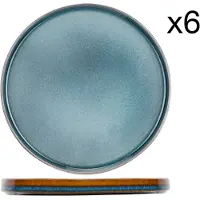 Cosy & Trendy Dessertbord Quintana Blue 22 cm (Set van 6)