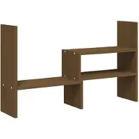 vidaXL Monitorstandaard (39-72)x17x43 cm grenenhout honingbruin