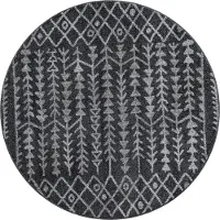 Muratap Rond boho vintage kelim | laagpolig vloerkleed | modern tapijt | woonkamer,