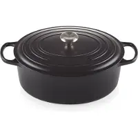 Le Creuset Signature Ovale Braadpan Mat Zwart Ø 35 cm 8,9 L