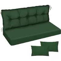 Ferocity - Tuinschommelkussen - Waterafstotend - Zitcomfort - Onderhoudsvriendelijk - Duurzaam - 100 x 50 x 50 x 10 cm - Polyester - Groene PIK GLATT