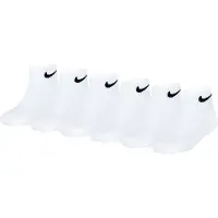 Nike sokken - set van 6 wit Jongens/Meisjes Katoen Logo - maat 23-27