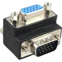 InLine VGA (m) - VGA (v) adapter - 90° haaks naar boven