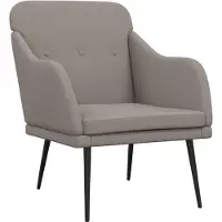 vidaXL Fauteuil 63x76x80 cm stof taupe