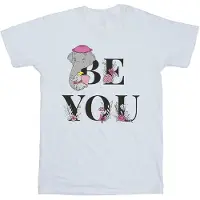 Disney Meisjes Dumbo Be You Katoenen T-Shirt (Wit)