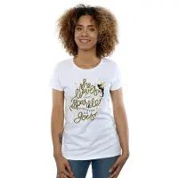 Disney Dames/Dames Tinkerbell Sterren Katoenen T-Shirt (Wit)