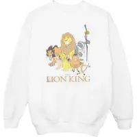 Disney Meisjes The Lion King Groep Sweatshirt (Wit)