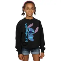Disney Meisjes Lilo en Stitch Posing Sweatshirt (Zwart)