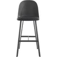 Notio Living Asta-Barkruk - Grijs PU - Set van 2