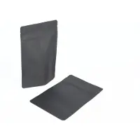 Packlinq Stazakken Zwart Kraft 8x5x13cm | 28 gram (100 stuks) | Doypacks | Stand up pouches