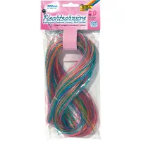 Folia scoubidou draad met glitter, pak met 50 draden
