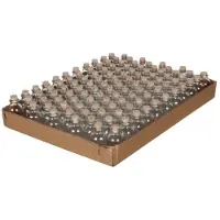 Packlinq Glazen flesje Mini met kurk 20ml 6cm hoog Ø 3 cm (tray met 105 stuks)