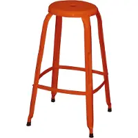 Hobby Hall Iron-Barkruk - 74 cm - Rood Metaal