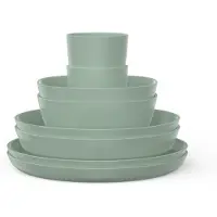 Mepal Promoset servies silueta 8-delig - Nordic sage - campingservies - buitenservies
