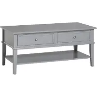 Dorel Home Franklin Salontafel – 2-Laden – MDF Grijs – Stijlvoll