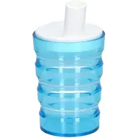 Sundo gegroefde niet-lekkende beker 200 ml blauw 1 St Overige