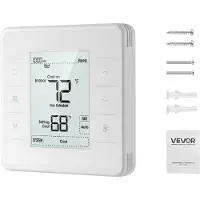 Vevor Thermostaat 7-daags programmeerbare kamerthermostaat voor warmtepomp
