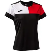 Joma Crew V T-shirt Met Korte Mouwen Zwart 11-12 Years Meisje