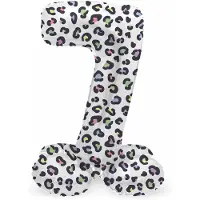 Folat - Staande folieballon Cijfer 7 Bright Panther - 72 cm