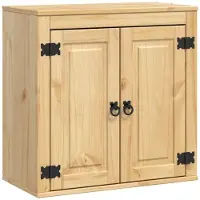 vidaXL Kast SKI HoningBruin 60 x 32 x 60 cm Massief grenenhout