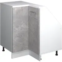 Vicco R-Line Hoekkeukenkast voor schuine wand – 75.6 cm met 1 deur Beton