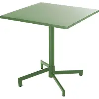 Oviala - Vierkante bistro-tuintafel met cactusgroen opklapbaar blad - Palavas