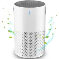 OKWISH Mini Luchtreinigers - Luchtreiniger USB - Air Purifier Voor Huis - Luchtfilter Voor Slaapkamer - Luchtreiniger Met Ionisator - Wit
