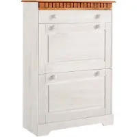 Notio Living Lisa-Schoenenkast - 2 Kleppen 1 Lade - Wit