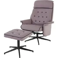 Notio Living Newton-Fauteuil met krukgrijs en zwart