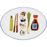 Blond Amsterdam , Sushi: Serveerschaal ovaal 27 cm sushi