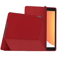 Myway , Hoesje geschikt voor iPad Air 11 inch M2-M3 / Air 10.9 inch - SlimSkin Series met Stylus Houder, Rood